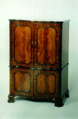 Serpentine Queen Anne Cabinet