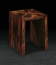 End Table in Quartered Macassar Ebony