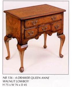 4 Drawer Queen Anne