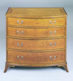 Regency Bow Fronted Chest