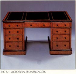 Victorian Ebonised Desk
