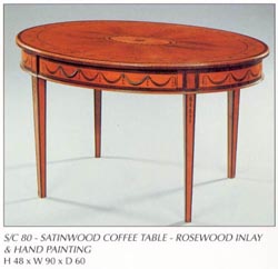 Satinwood Coffee Table