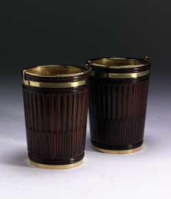 Fluted Mahogany Bucket