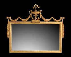 Hepplewhite Overmantel Mirror