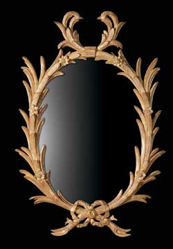 George III Chippendale Palm Mirror