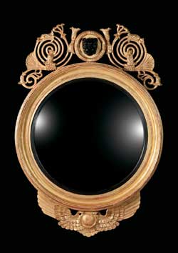 Regency Leopard Mask Convex Mirror