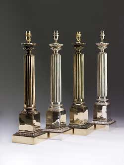 19th Century Column Lamp