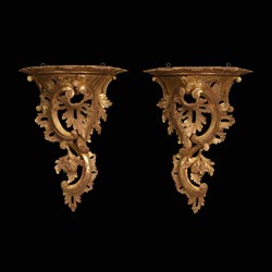 Chippendale Carved Giltwood Wall Bracket