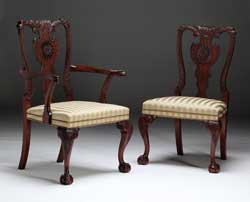 Irish Chippendale Dining Chair