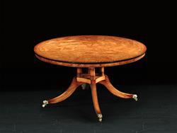 Circular Dining Table in Burr Poplar