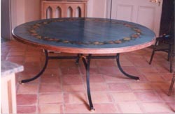 Circular Hand Painted Dining Table