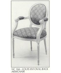 Louis XVI Oval Back Armchair