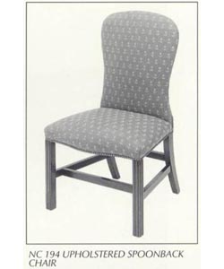 Upholstered Spoon back Chair