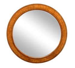 Walnut Circular Mirror