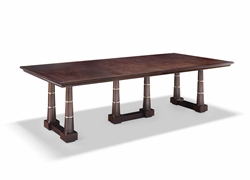 Contemporary Mahogany Extending Dining Table