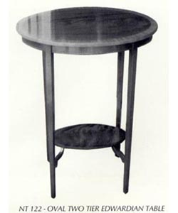 Oval Two Tier Edwardian Table