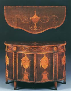 George III Serpentine Commode