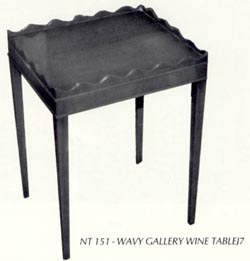 Wavy Gallery Wine Table