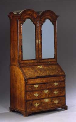 Bureau Bookcase with Twin Domed Tops