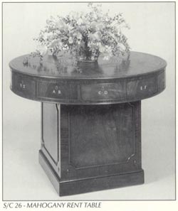 Mahogany Rent Table