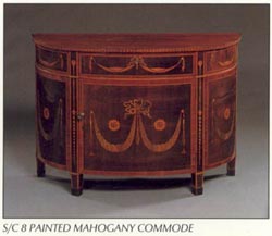 Painted Mahogany Commode